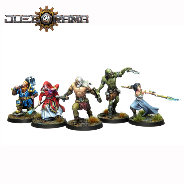 SET 5 Heroes "The Adventurers" en 32mm