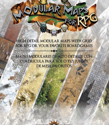 Libro de terreno y mapas modulares para rol (tapa blanda)